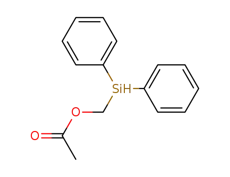Molecular Structure of 88811-68-1 (Methanol, (diphenylsilyl)-, acetate)
