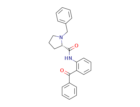 (2S)-N-(2-benzoylphenyl)-1-(phenylmethyl)-2-Pyrrolidinecarboxamide