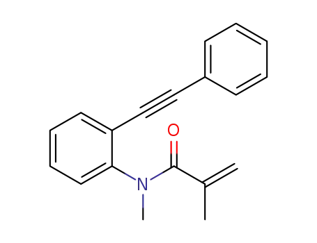 Molecular Structure of 1633007-86-9 (N-methyl-N-(2-(phenylethynyl)phenyl)-methacrylamide)