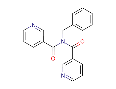 Molecular Structure of 7252-85-9 (N-BENZYL-N-NICOTINOYLNICOTINAMIDE)