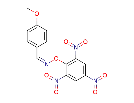 Molecular Structure of 115828-61-0 (Benzaldehyde, 4-methoxy-, O-(2,4,6-trinitrophenyl)oxime, (E)-)