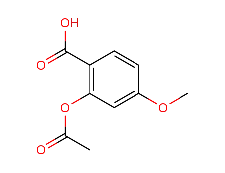 Molecular Structure of 17336-11-7 (Benzoic acid, 2-(acetyloxy)-4-methoxy-)