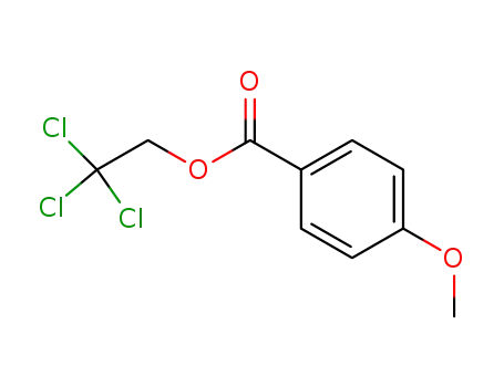 Molecular Structure of 126336-29-6 (4-methoxy-benzoic acid-(2,2,2-trichloro-ethyl ester))