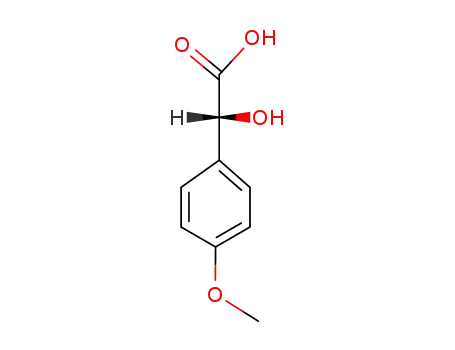 Molecular Structure of 20714-89-0 ((R)-4-METHOXYMANDELIC ACID)