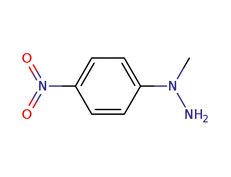 Molecular Structure of 19255-34-6 (N-methyl-N-(4-nitrophenyl)hydrazine)