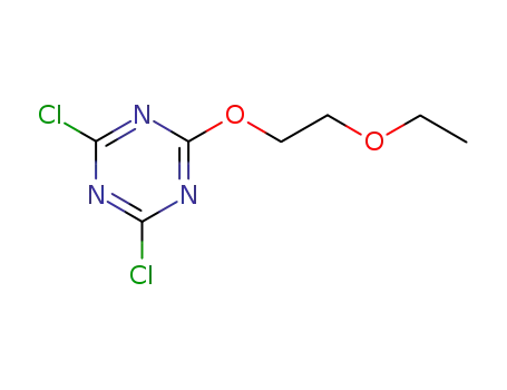 Molecular Structure of 26424-27-1 (2,4-dichloro-6-(2-ethoxyethoxy)-1,3,5-triazine)