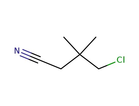 Molecular Structure of 116673-94-0 (4-Chloro-3,3-dimethylbutanenitrile)