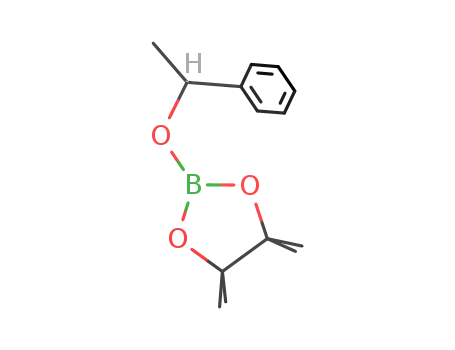 Molecular Structure of 1143018-72-7 (4,4,5,5-tetramethyl-2-(1-phenylethoxy)-1,3,2-dioxaborolane)