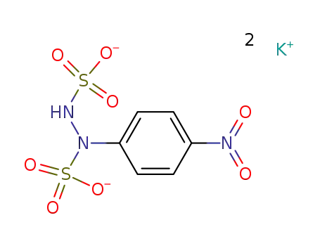Molecular Structure of 63467-74-3 (Dipotassium 1-(4-nitrophenyl)-1,2-hydrazodisulphonate)