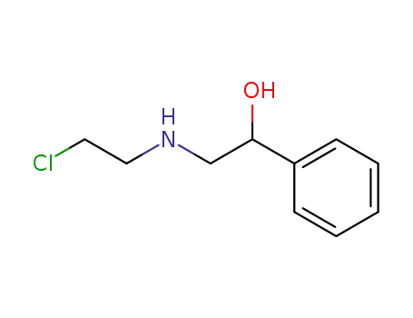 Molecular Structure of 40371-21-9 (N-(2-Chloraethyl)-N-(2-hydroxy-2-phenylaethyl)-amin)