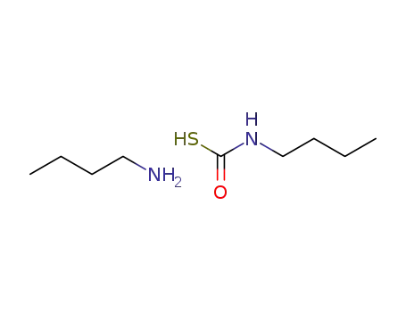 Molecular Structure of 64573-66-6 (Butyl-thiocarbamic acid; compound with butylamine)