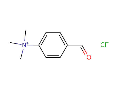 Molecular Structure of 41551-75-1 (Benzenaminium, 4-formyl-N,N,N-trimethyl-, chloride)