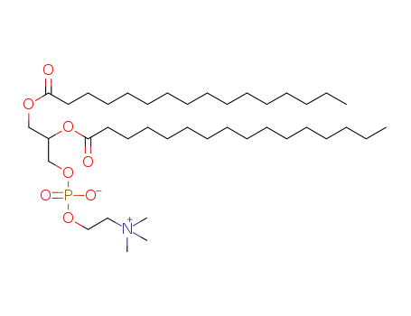 Molecular Structure of 2797-68-4 (1,2-DIHEXADECANOYL-RAC-GLYCERO-3-PHOSPHOCHOLINE)