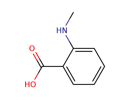 Molecular Structure of 119-68-6 (N-METHYLANTHRANILIC ACID)