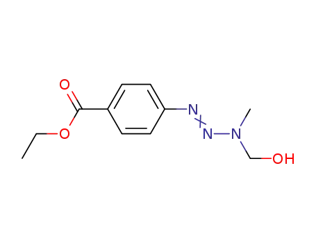 Molecular Structure of 70303-37-6 (1-(4-carbethoxyphenyl)-3-hydroxymethyl-3-methyltriazene)