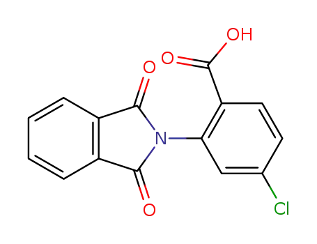Molecular Structure of 197514-04-8 (4-chloro-2-(1,3-dioxo-1,3-dihydro-2H-isoindol-2-yl)benzoic acid)