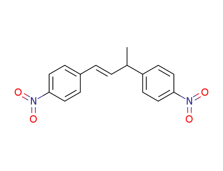 Molecular Structure of 76346-07-1 (Benzene, 1,1'-(3-methyl-1-propene-1,3-diyl)bis[4-nitro-, (E)-)