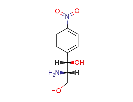 Molecular Structure of 716-61-0 (D-(-)-THREO-2-AMINO-1-(4-NITROPHENYL)-1,3-PROPANEDIOL)
