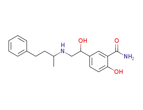 Molecular Structure of 72487-31-1 ((R*,S*)-()-5-[1-hydroxy-2-[(1-methyl-3-phenylpropyl)amino]ethyl]salicylamide)
