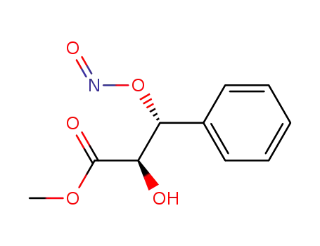 Molecular Structure of 849357-83-1 ((2R,3R)-2-Hydroxy-3-nitrosooxy-3-phenyl-propionic acid methyl ester)