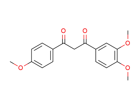 Molecular Structure of 80370-28-1 (1-(3,4-dimethoxy-phenyl)-3-(4-methoxy-phenyl)-propane-1,3-dione)