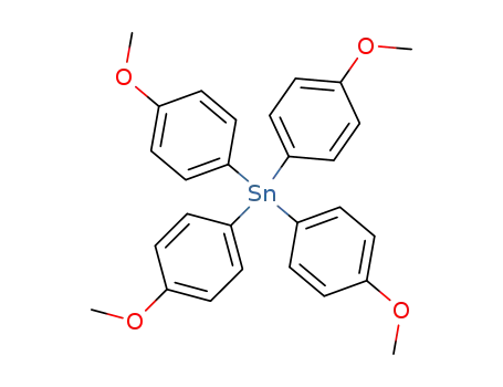 Molecular Structure of 38178-34-6 (Stannane, tetrakis(4-methoxyphenyl)-)