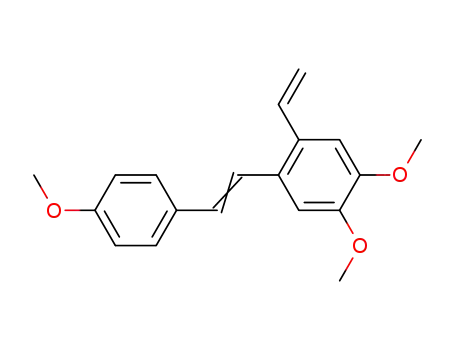 Molecular Structure of 97080-20-1 (4,5,4'-trimethoxy-2-vinyl-stilbene)