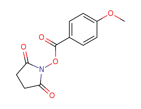 Molecular Structure of 30364-57-9 (2,5-Pyrrolidinedione, 1-[(4-methoxybenzoyl)oxy]-)
