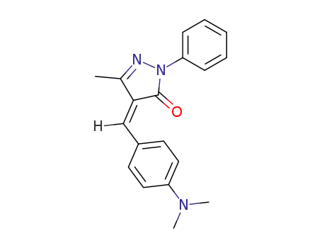 Molecular Structure of 25111-96-0 (4-[[4-(dimethylamino)phenyl]methylene]-2,4-dihydro-5-methyl-2-phenyl-3H-pyrazol-3-one)