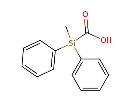 Molecular Structure of 18414-58-9 (diphenylmethylsilanecarboxylic acid)