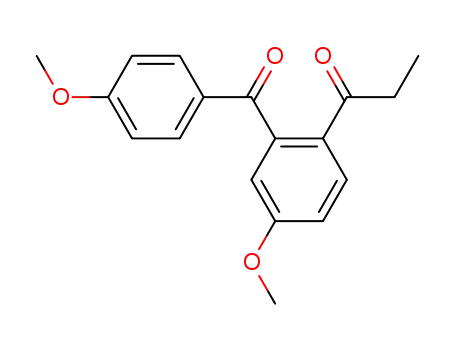 Molecular Structure of 854025-53-9 (5,4'-dimethoxy-2-propionyl-benzophenone)