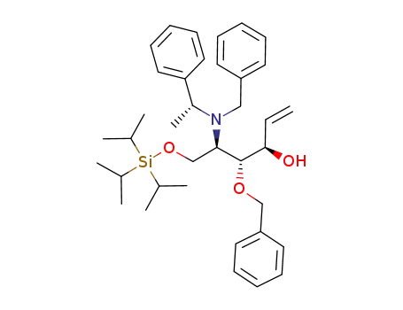 (R,R,R,R)-4-benzyloxy-5-[N-benzyl-N-(α-methylbenzyl)amino]-6-(triisopropylsilyloxy)hex-1-en-3-ol