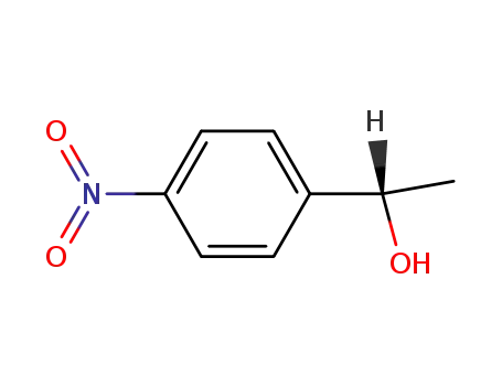 Molecular Structure of 96156-72-8 (Benzenemethanol, alpha-methyl-4-nitro-, (alphaS)- (9CI))