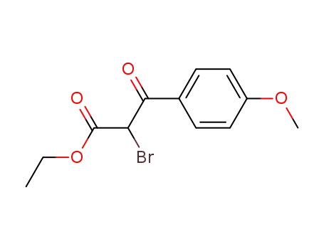 Molecular Structure of 87943-96-2 (ETHYL 2-BROMO-3-(4-METHOXYPHENYL)-3-OXO-PROPANOATE)