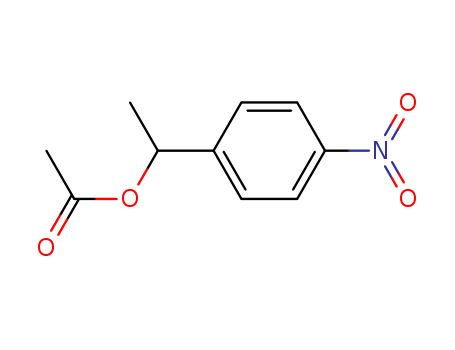 Molecular Structure of 19759-27-4 (Benzenemethanol, a-methyl-4-nitro-, acetate (ester))