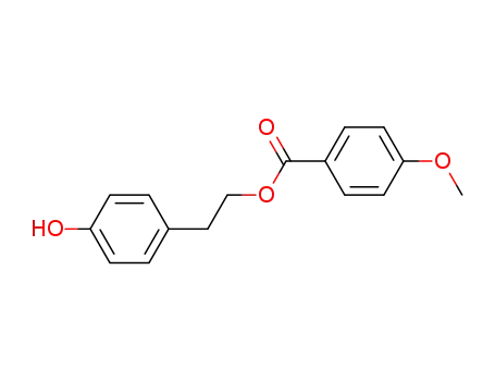 Molecular Structure of 87932-34-1 (4-Methoxybenzoic acid 2-(4-hydroxyphenyl)ethyl ester)
