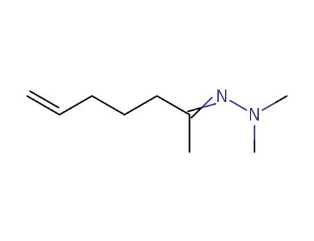 Molecular Structure of 73676-99-0 (6-Hepten-2-one, dimethylhydrazone)