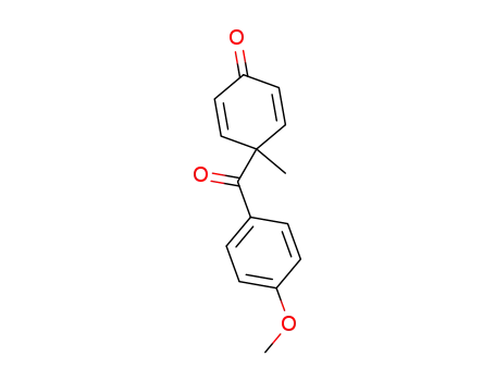Molecular Structure of 99221-28-0 (4-(4-methoxybenzoyl)-4-methylcyclohexa-2,5-dienone)
