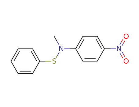 Molecular Structure of 110228-59-6 (N-methyl-4-nitro-N-(phenylthio)benzenamine)