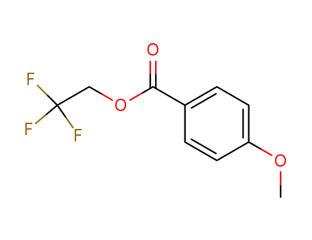 Molecular Structure of 74975-85-2 (Benzoic acid, 4-methoxy-, 2,2,2-trifluoroethyl ester)