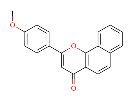 Molecular Structure of 14756-22-0 (2-(4-methoxyphenyl)-4H-benzo[h]chromen-4-one)