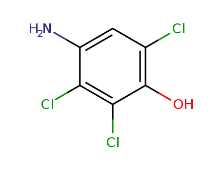 Molecular Structure of 64981-10-8 (Phenol, 4-amino-2,3,6-trichloro-)