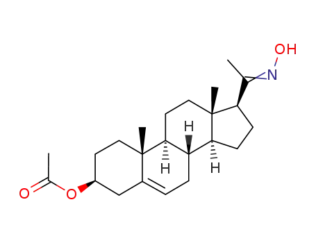 Molecular Structure of 17916-30-2 (3beta-hydroxypregn-5-en-20-one oxime 3-acetate)