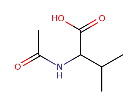 Molecular Structure of 3067-19-4 (N-Acetyl-DL-valine)