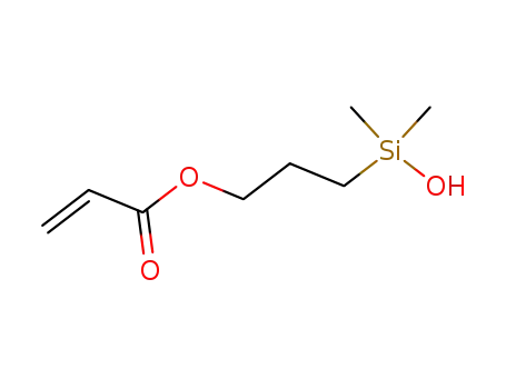 Molecular Structure of 119171-41-4 (2-Propenoic acid, 3-(hydroxydimethylsilyl)propyl ester)