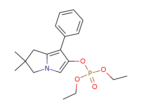 Molecular Structure of 226900-35-2 (diethyl 2,2-dimethyl-7-phenyl-2,3-dihydro-1H-pyrrolizin-6-yl phosphate)