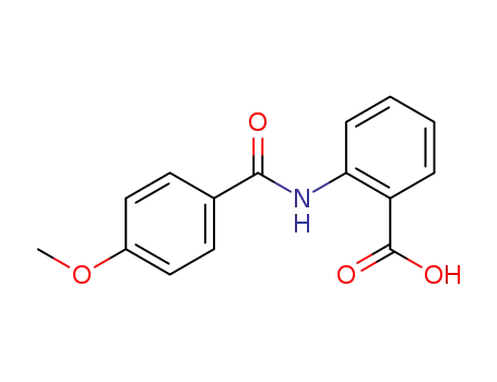Molecular Structure of 34425-86-0 (2-[(4-METHOXYBENZOYL)AMINO]BENZOIC ACID)