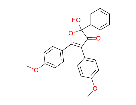 Molecular Structure of 72908-55-5 (2-hydroxy-2,4-diphenyl-5-(p-methoxyphenyl)furan-3-one)