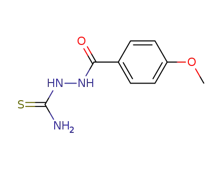 Molecular Structure of 833-84-1 (Benzoic acid, 4-methoxy-, 2-(aminothioxomethyl)hydrazide)