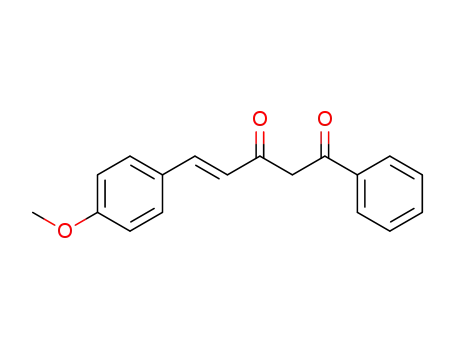 Molecular Structure of 72610-53-8 (4-Pentene-1,3-dione, 5-(4-methoxyphenyl)-1-phenyl-, (E)-)